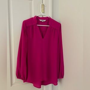 Crosby Pink Ling Sleeved Top